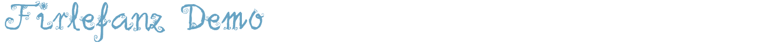 sample Firlefanz Demo font
