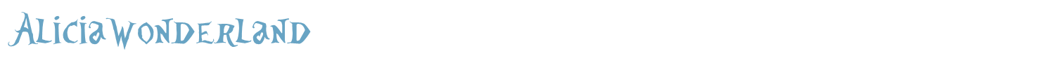sample AliciaWonderland font