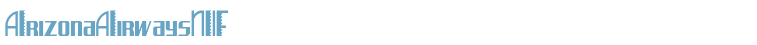 sample Arizona Airways NF font