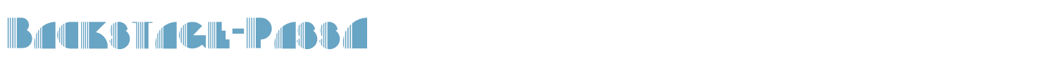 sample Backstage Pass font