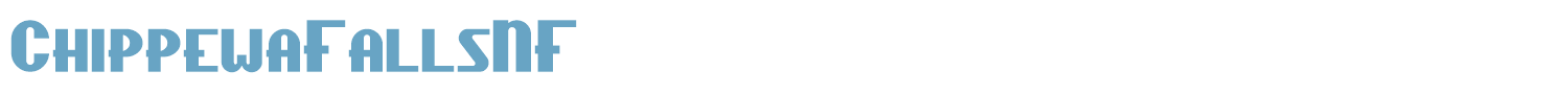 sample Chippewa Falls NF font