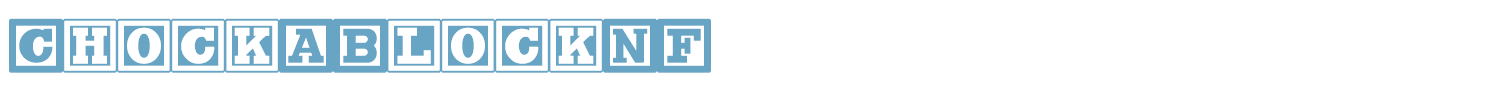 sample Chock A Block NF font