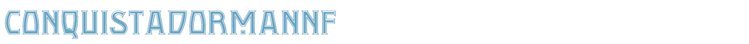 sample Conquistadorman NF font