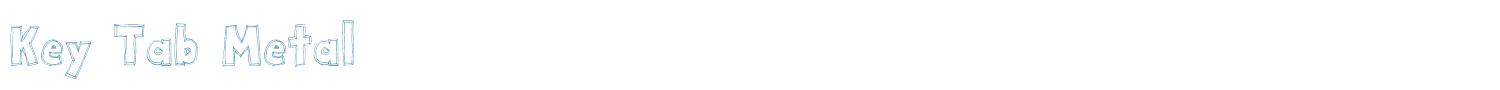 sample Key Tab Metal font