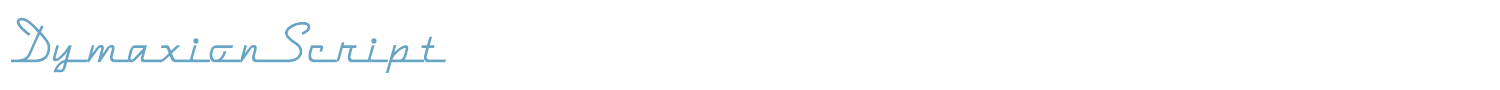 sample Dymaxion Script font