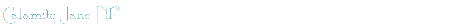 sample Calamity Jane NF font