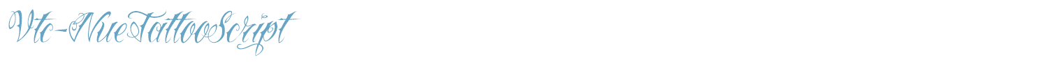 sample Vtc-NueTattooScript font
