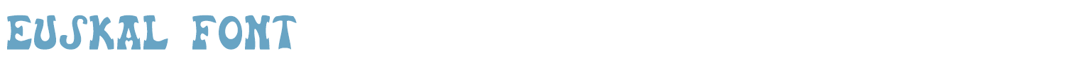 sample Euskal Font font