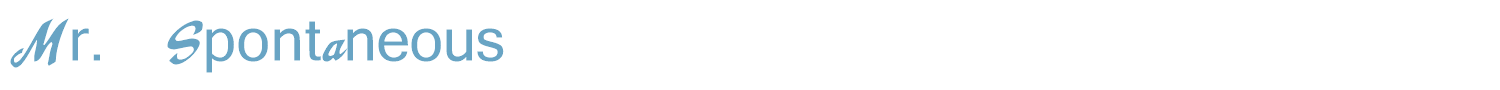 sample Mr. Spontaneous font