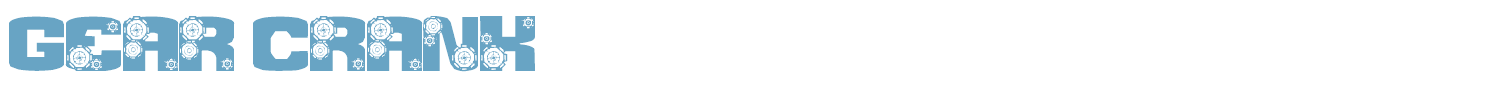sample Gear Crank font