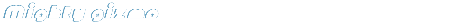 sample Mighty Gizmo font