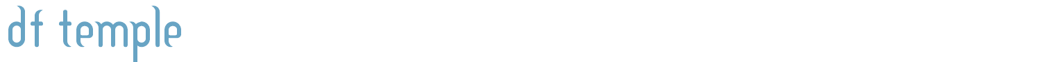 sample DF Temple font