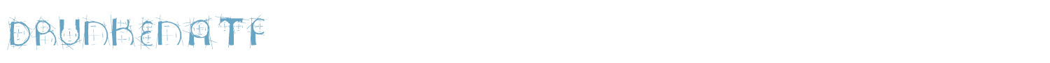 sample DrunkenATF font