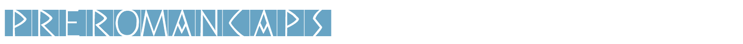 sample PreRomanCaps font
