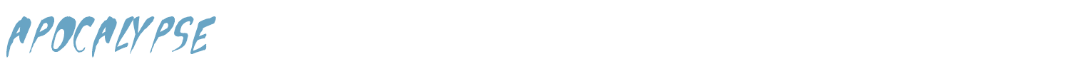sample Apocalypse font