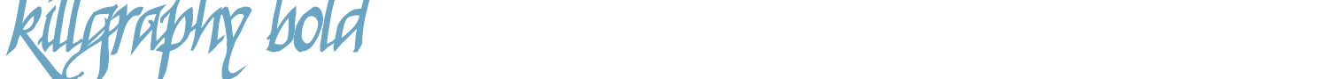 sample Killigraphy font