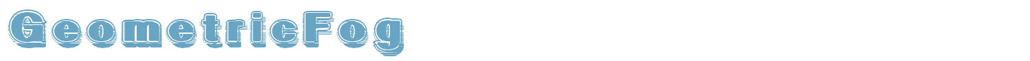 sample GeometricFog font