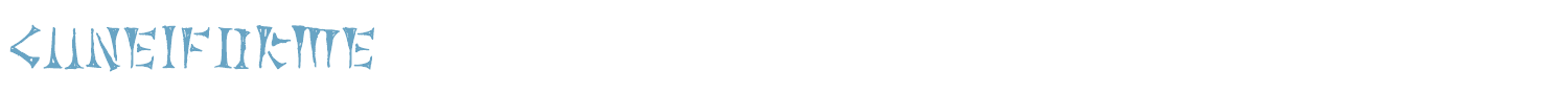 sample Cuneiforme font