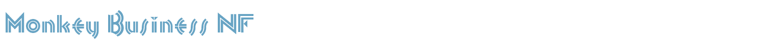 sample Monkey Business NF font