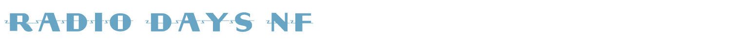 sample Radio Days NF font