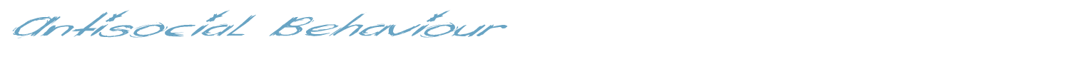 sample Antisocial Behaviour font