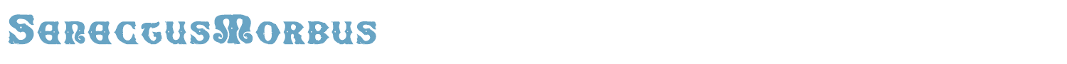 sample SenectusMorbus font