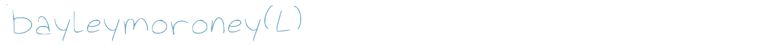 sample bayleymoroney(L) font