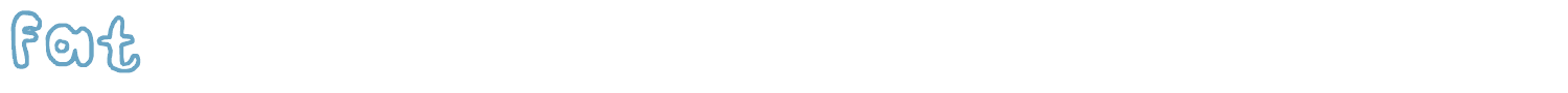 sample fat font