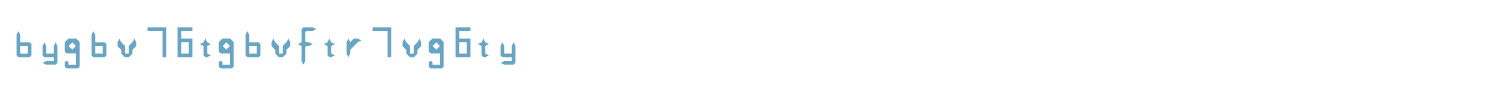 sample bygbv76tgbvftr7vg6ty font