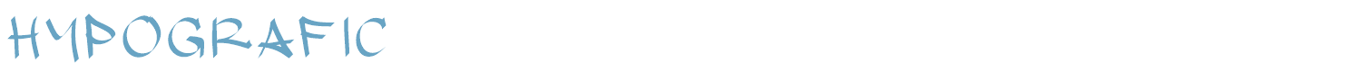 sample hypografic font
