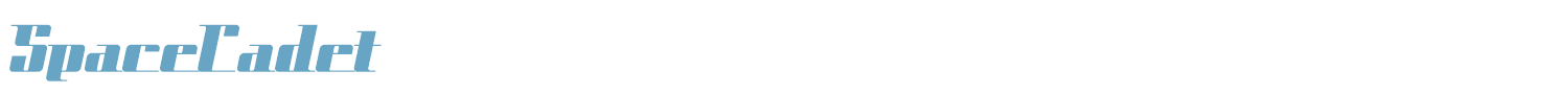 sample Space Cadet font