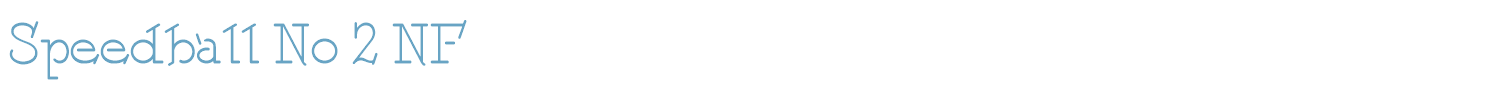 sample Speedball No 2 font