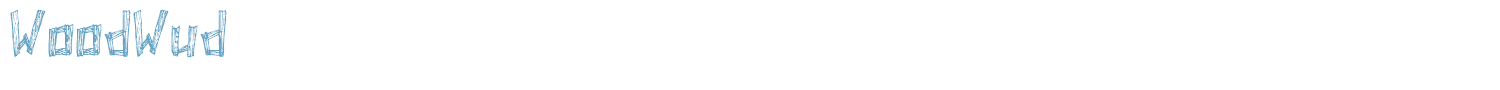 sample WoodWud font