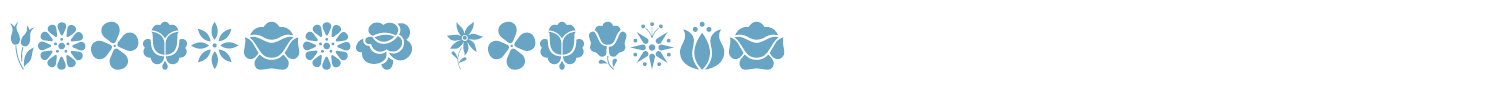 sample Kalocsai Flowers font