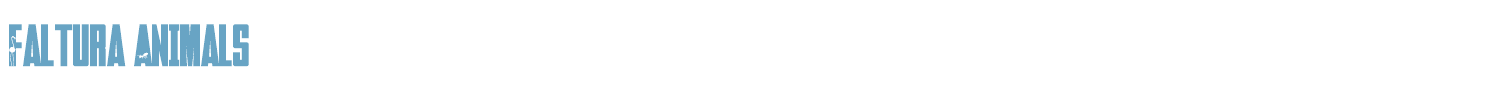 sample Faltura Animals font