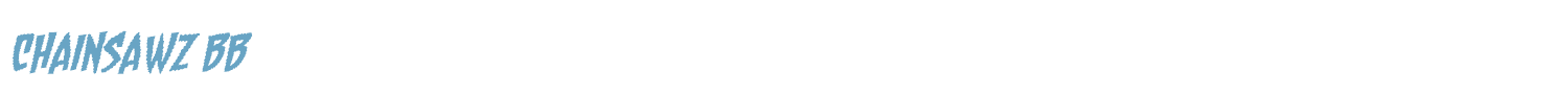 sample Chainsawz BB font