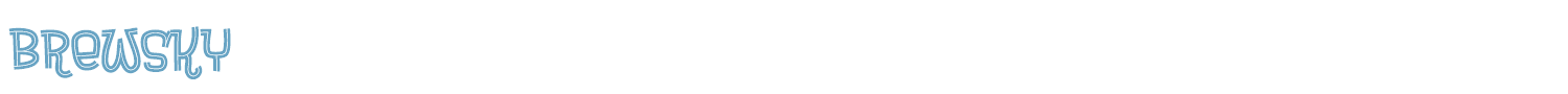 sample Brewsky font