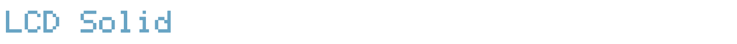 sample LCD Solid font
