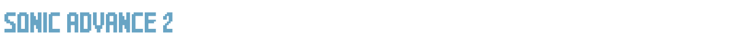 sample Sonic Advance 2 font