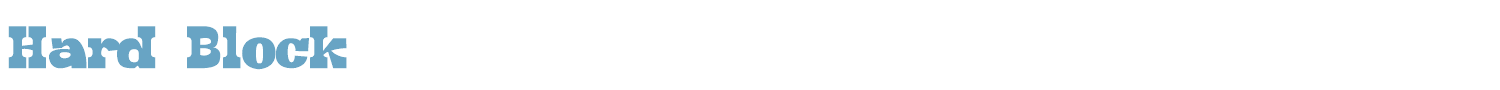 sample Hard Block font