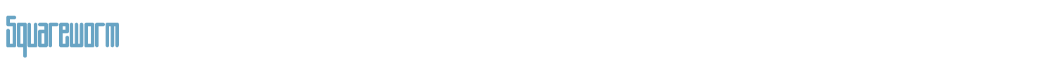 sample Squareworm font
