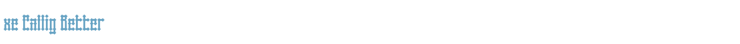 sample xe Callig Better font