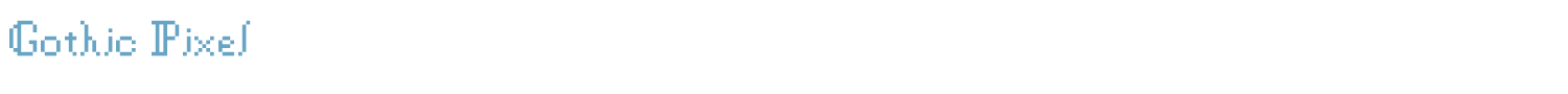 sample Gothic Pixel font