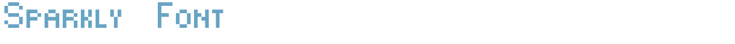 sample Sparkly-Font font