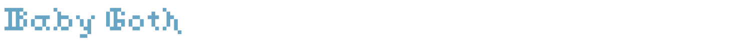 sample Baby Goth font
