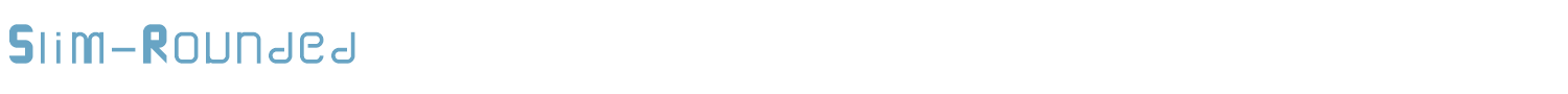 sample Slim-Rounded font