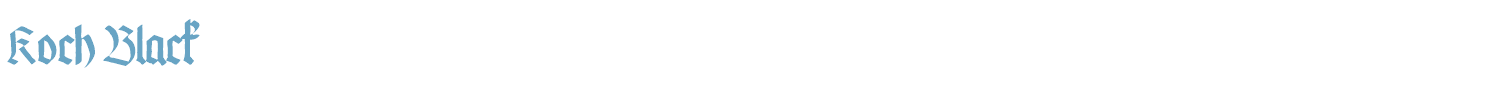 sample Koch Black font