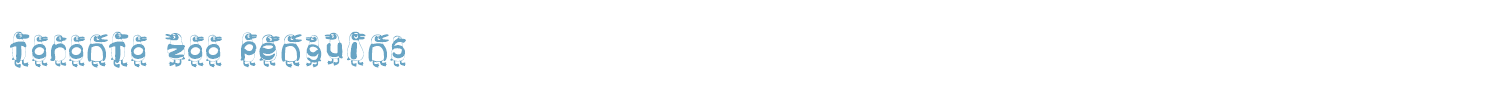 sample Toronto Zoo Penguins font