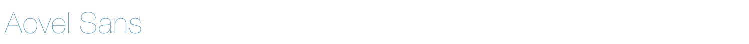 sample Aovel Sans font