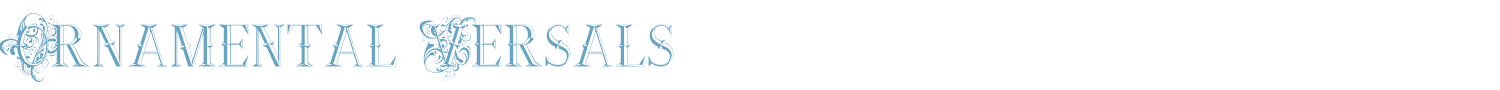sample Ornamental Versals font